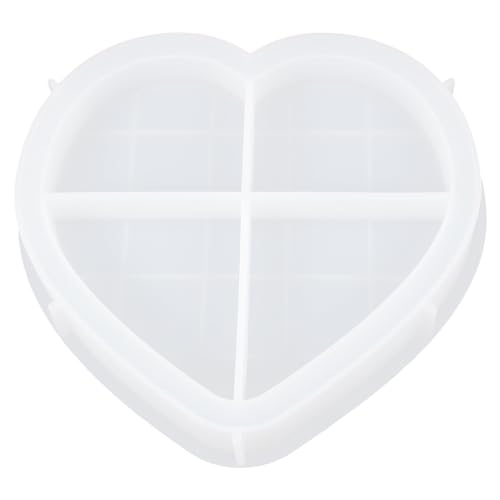 Holibanna Herzförmige Silikonform für Epoxidharz DIY Tray Gießform Langlebiges Tablett mit Feiner Textur Praktisches Schmuck Aufbewahrungsfach Geeignet für Individuelle Dekorationen Holibanna Herzförmige Silikonform für Epoxidharz DIY Tray Gießform Langlebiges Tablett mit Feiner Textur Praktisches Schmuck Aufbewahrungsfach Geeignet für Individuelle Dekorationen von Holibanna