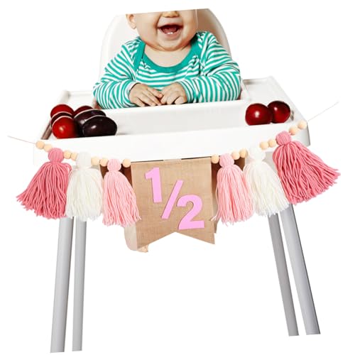 Holibanna Hochstuhl Banner zur Feier Des Geburtstags Dekoration für Jungen und Mädchen Leicht zu Montieren mit Auffälligen Farben für Babypartys und Einfache Handhabung von Holibanna
