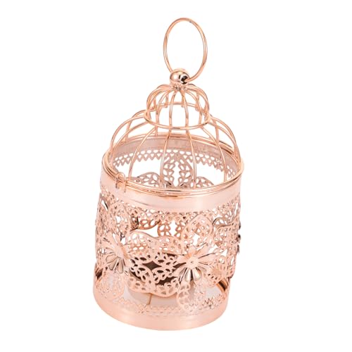 Holibanna Europäischer Stil Vogelkäfig Kerzenhalter Vintage Teelicht Für Hochzeiten Und Wohnkultur Dekoration Für Tisch Und Zuhause Finish von Holibanna