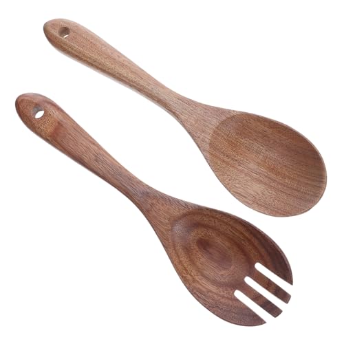 Holibanna Holz Salatbesteck Salatgabel und Löffel mit Langem Griff Holzlöffel für Salat Pasta Servieren Kochen Schonend zu Antihaft kochgeschirr Küche Zubehör Holz Holibanna Holz Salatbesteck Salatgabel und Löffel mit Langem Griff Holzlöffel für Salat Pasta Servieren Kochen Schonend zu Antihaft kochgeschirr Küche Zubehör Holz von Holibanna