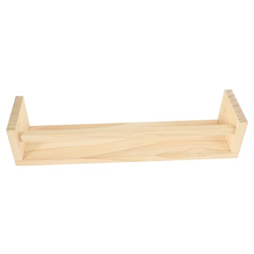 Holibanna Holz Wandregal Schwebend Vielseitiges Wandaufbewahrungsregal für Küche Wohnzimmer Bad Einfach zu Montieren Dekorativ und Robust DIY Bemalbar Hochwertiges Holz von Holibanna