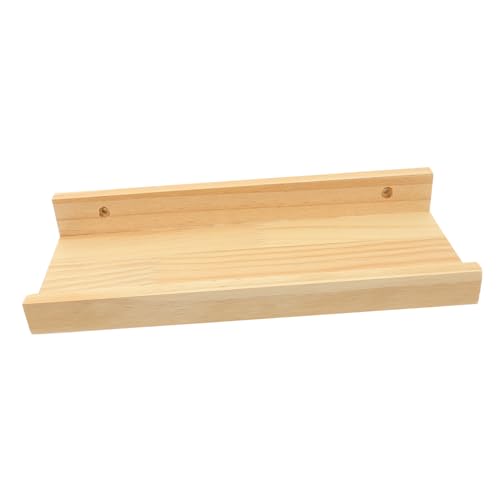Holibanna Holz Wandregal Schweberegal Kleines Wandboard Kompaktes Wanddekor für Schlafzimmer Wohnzimmer Küche zur Aufbewahrung und Dekoration Stabil und Platzsparend von Holibanna