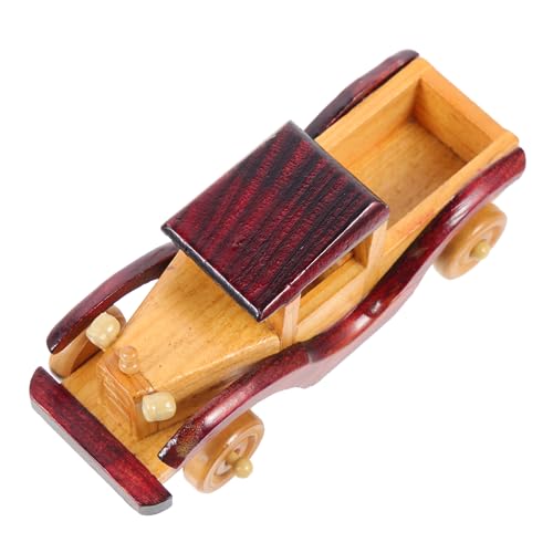 Holibanna Holz Vintage Auto Modell Retro Wagen Dekoration Für Schreibtisch Kreatives Holzspielzeug Kompakte Holzfigur Für Zuhause Und Büro von Holibanna