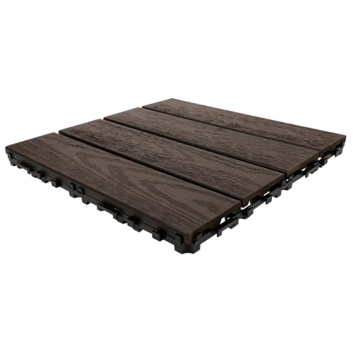 Holibanna Interlocking Balkonfliesen Hochdichtem Kunststoff Rutschfeste Terrassendielen für Garten Pool und Patio Wetterbeständig Dekorativ und Stabil für und Außenbereiche Holibanna Interlocking Balkonfliesen Hochdichtem Kunststoff Rutschfeste Terrassendielen für Garten Pool und Patio Wetterbeständig Dekorativ und Stabil für und Außenbereiche von Holibanna