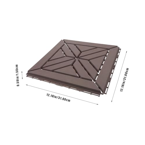 Holibanna Interlocking Kunststoff Bodenfliesen für Außenbereich Wetterfestes Terrassen deck Rutschfeste Garten fliesen mit Klicksystem Einfache Installation Strapazierfähige Plastikplatten Holibanna Interlocking Kunststoff Bodenfliesen für Außenbereich Wetterfestes Terrassen deck Rutschfeste Garten fliesen mit Klicksystem Einfache Installation Strapazierfähige Plastikplatten von Holibanna