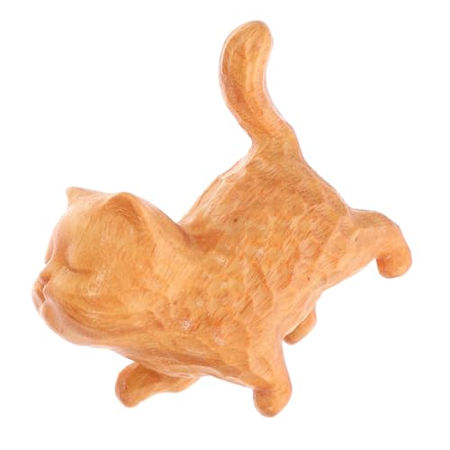 Holibanna Katzenfigur aus Holz Miniaturskulptur für Desktop Dekoration Niedliches Katzen Design für Wohnzimmer Schlafzimmer oder Büro Handgefertigte Holzstatue Holibanna Katzenfigur aus Holz Miniaturskulptur für Desktop Dekoration Niedliches Katzen Design für Wohnzimmer Schlafzimmer oder Büro Handgefertigte Holzstatue von Holibanna