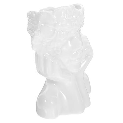 Holibanna Keramikvase Im Büsten-Look Tischvase Für Blumenarrangement Dekorative Keramikblumenhalter Für Getrocknete Blumen Und Moderne Home-Decor Holibanna Keramikvase Im Büsten-Look Tischvase Für Blumenarrangement Dekorative Keramikblumenhalter Für Getrocknete Blumen Und Moderne Home-Decor von Holibanna