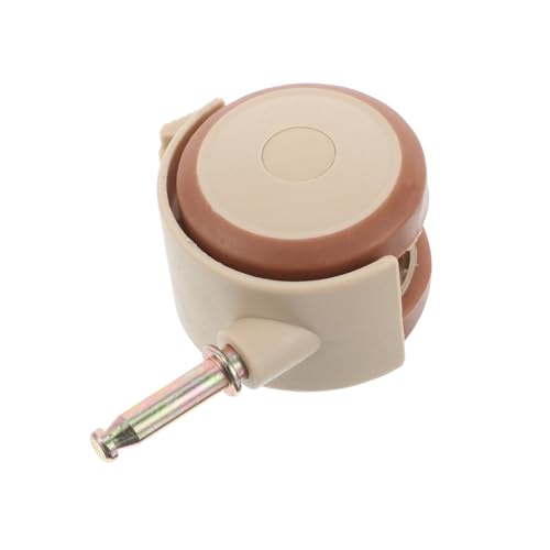 Holibanna Kleine Möbelräder Mini Lenkrollen Kleine Rollen Ersatz Lenkrollen Für Kinderbetten Babybett Das Rad Kinderbettstangenrad Räder Für Möbel Mini Räder Beigefarbenes Gummi von Holibanna