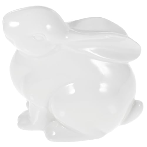 Holibanna Kreatives Keramik Rabbit Ornament für Wohnzimmer Tv Schrank und Weinregal für Heimdekoration von Holibanna