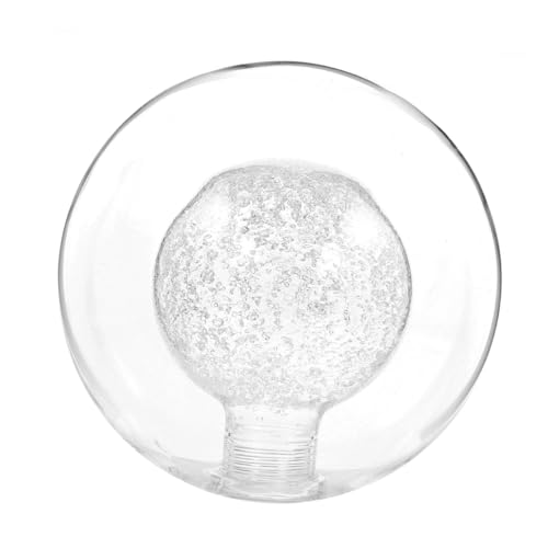 Holibanna Kugelglas Lampenschirm Gewinde Ersatz Klar Hitzebeständig Langlebig für Deckenleuchte Pendelleuchte Wandleuchte mit Weicher Lichtstreuung und Einfachem Einbau von Holibanna