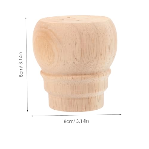 Holibanna Massive Holz möbelfüße Unbehandelt Stabil Sofafuß Schrankbein Ersatz DIY Möbelbeine für Sofa Tv Schrank Couchtisch von Holibanna