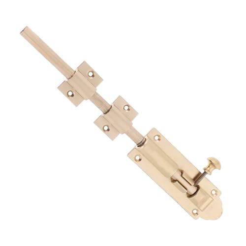 Holibanna Massiver Messing Schieberiegel Antikes Türschloss Vielseitig Montierbar für Holzfenster und Holztüren Einfache Installation Dekorativer Verschluss für Tür und Fenstersicherung Holibanna Massiver Messing Schieberiegel Antikes Türschloss Vielseitig Montierbar für Holzfenster und Holztüren Einfache Installation Dekorativer Verschluss für Tür und Fenstersicherung von Holibanna