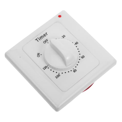 Holibanna Mechanische Zeitschaltuhr für Innenraum Countdown timer Wandtimer Schalter aus Abs Zuverlässige Steuerung für Elektrische Steckdosen und Beleuchtung Einfache Bedienung von Holibanna