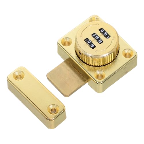Holibanna Mechanisches Zahlenschloss Kabinett Türschloss Passwort Schloss für Kleiderschränke Schuhschränke ohne Bohren Einfache Montage Anti-diebstahl Sicherheitsschloss von Holibanna