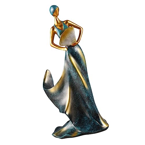 Holibanna Weinflaschenhalter aus Harz Schönheits Dame Skulptur Dekorativer Weinständer für Flaschen Tisch Weinregal für Stilvolles Weinlagerregal von Holibanna