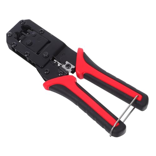 Holibanna Multi-funktion Ethernet Crimpzange mit Integriertem Abisolierer und Kabelschneider Präzises Crimpen für Stabile Netzwerksignale Kabelorganisation durch Praktischen Haken für Holibanna Multi-funktion Ethernet Crimpzange mit Integriertem Abisolierer und Kabelschneider Präzises Crimpen für Stabile Netzwerksignale Kabelorganisation durch Praktischen Haken für von Holibanna