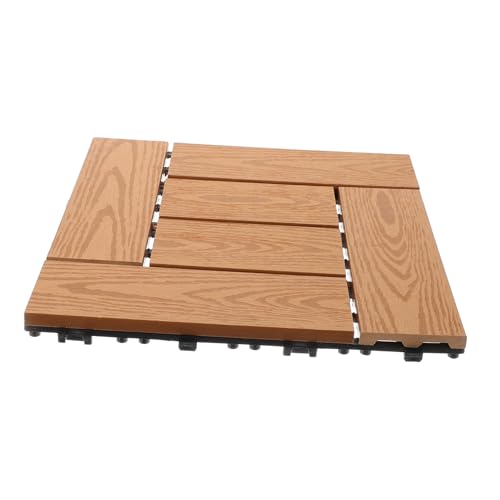 Holibanna Outdoor Interlocking Patio Bodenfliesen aus Umweltfreundlichem Wpc Robustes Balkon Deck mit Einfacher DIY Installation Strapazierfähige Wetterfeste Terrassenfliesen für Garten und Holibanna Outdoor Interlocking Patio Bodenfliesen aus Umweltfreundlichem Wpc Robustes Balkon Deck mit Einfacher DIY Installation Strapazierfähige Wetterfeste Terrassenfliesen für Garten und von Holibanna