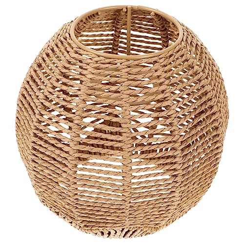 Holibanna Hanfseil Gewebter Lampenschirm Für Pendelleuchten Ersatz Für Hängelampenschirm Kleine Lampenschirme Passend Für Kronleuchter Und Leuchten von Holibanna