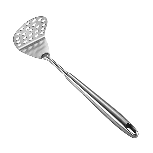 Holibanna Potato Masher aus Edelstahl Großer Kartoffelstampfer mit Rutschfestem Griff Langlebiger Handmixer für Kartoffelpüree Gemüse und Campingküche Spülmaschinengeeignet Vielseitiges von Holibanna