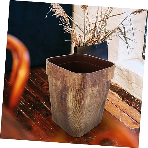 Holibanna Quadratischer Holzoptik Mülleimer ohne Deckel Rustikaler Abfalleimer für Büro Bad Küche Leicht zu Reinigen Home Waste Bin Holibanna Quadratischer Holzoptik Mülleimer ohne Deckel Rustikaler Abfalleimer für Büro Bad Küche Leicht zu Reinigen Home Waste Bin von Holibanna