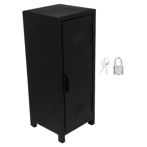 Holibanna Schlossfähiger Metall-Organizer Schrank Klein mit Schlüssel Sicherer Aufbewahrungsbox Vertikal Kompakt für Büro Schlafzimmer Wohnzimmer Vielseitig und Platzsparend Holibanna Schlossfähiger Metall-Organizer Schrank Klein mit Schlüssel Sicherer Aufbewahrungsbox Vertikal Kompakt für Büro Schlafzimmer Wohnzimmer Vielseitig und Platzsparend von Holibanna