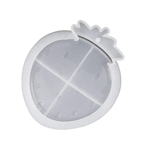 Holibanna Silikonform DIY Obsttablett Erdbeerform Silikonform Handwerk Molde Langlebig Sicher Praktisch Einfache Entformung Wiederverwendbar von Holibanna