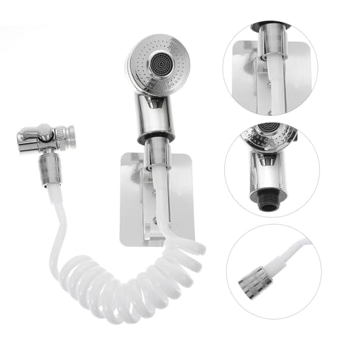 Holibanna Sink externer Duschkopf Verlängerung mit Flexiblem Schlauch und Handbrause Tragbares Bad set Verstellbarer Teleskopanschluss für Waschbeckenarmatur Kompatibel Langlebiges Material von Holibanna