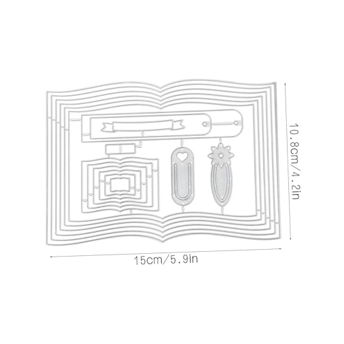 Holibanna Stanzschablone Buchrahmen aus Robustem Kohlenstoffstahl Dünn und Präzise Schneidend für Scrapbooking DIY Basteln Albumdekoration Langlebige Stanzformen für Kreative Holibanna Stanzschablone Buchrahmen aus Robustem Kohlenstoffstahl Dünn und Präzise Schneidend für Scrapbooking DIY Basteln Albumdekoration Langlebige Stanzformen für Kreative von Holibanna