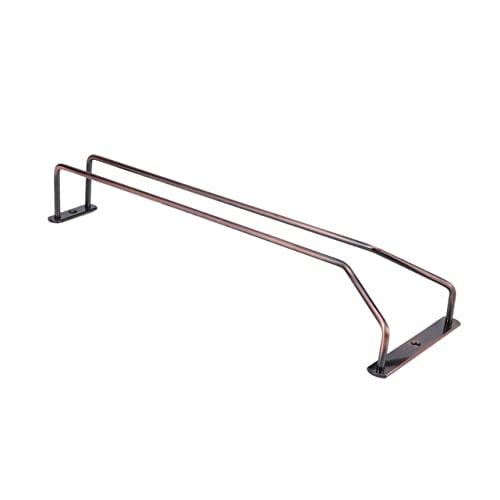 Holibanna Stielglasregal Aus Edelstahl Weinregal Für Unterschrank Weinglasaufhänger Zum Aufbewahren Von Gläsern Hängestange Für Küche Oder Bar Bronze von Holibanna