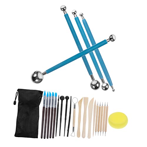 Holibanna Tonmodellierwerkzeug Set Teilig Langlebige Wiederverwendbare Modellier und Schnitzwerkzeuge Leichtes Ergonomisches und Polymer Töpferwerkzeug für Anfänger und Profis Vielseitig für von Holibanna