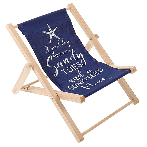 Holibanna Tragbar Liege Klein Ästhetisch Küstenstuhl-modelldekor Zusammenklappbar Stuhlmodell Für Zurück Sitz Bunt Garten-strandkorb- Erwachsene Strandkorb Aus Holz Stuhl Modelle Stoff von Holibanna