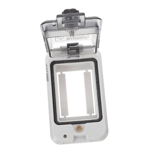 Holibanna Transparentes Wasserdichtes Verteilerkasten Gehäuse mit Klappdeckel Staub Spritzwassergeschützt PC material Schwenkbar Einfache Montage für Außenbereich und Stromversorgungsschutz von Holibanna