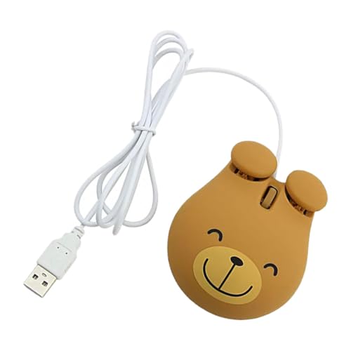 Holibanna USB Gaming Mit Ergonomischem Design Kabelgebundene Computermaus Für Gamer Und Laptops Niedliches Bärenmotiv Komfortable Handhabung Für Büro Und Zuhause von Holibanna