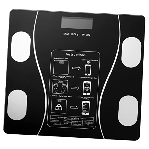 Holibanna USB Wiederaufladbare Elektronische Körperwaage mit LED Display Präzise Digitale Haushaltswaage für Körpergewicht und Körperfett Genauigkeit Schwarz Holibanna USB Wiederaufladbare Elektronische Körperwaage mit LED Display Präzise Digitale Haushaltswaage für Körpergewicht und Körperfett Genauigkeit Schwarz von Holibanna