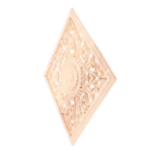 Holibanna Unbemalte Geschnitzte Holz Applikation Ovaler Spiegelrahmen Möbel Dekoration Europäischer Stil Massivholz Türverzierung für Wohnzimmer Schlafzimmer Holibanna Unbemalte Geschnitzte Holz Applikation Ovaler Spiegelrahmen Möbel Dekoration Europäischer Stil Massivholz Türverzierung für Wohnzimmer Schlafzimmer von Holibanna