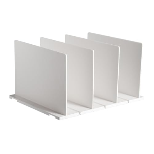 Holibanna Verstellbare Kunststoff regaltrenner für Kleiderschrank und Bücherregal Flexible Kratzfreie Trennblätter zur Aufbewahrung von Kleidung Handtüchern Büchern Einfache Montage ohne von Holibanna