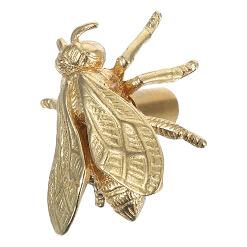 Holibanna Vintage Messing Schrankknöpfe Bienenform Metall Möbelgriffe für Küchenschränke Langlebige Messinggriffe mit Klassischem Design für Kommoden Kleiderschränke Vielseitig Einsetzbar von Holibanna