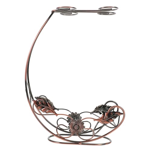 Holibanna Weinregal Mit Glasabtropfständer Umgedrehter Ständer Für Weinbecher Vintage-Design Aus Hochwertigem Eisen Für Küchenbar Und Zuhause von Holibanna