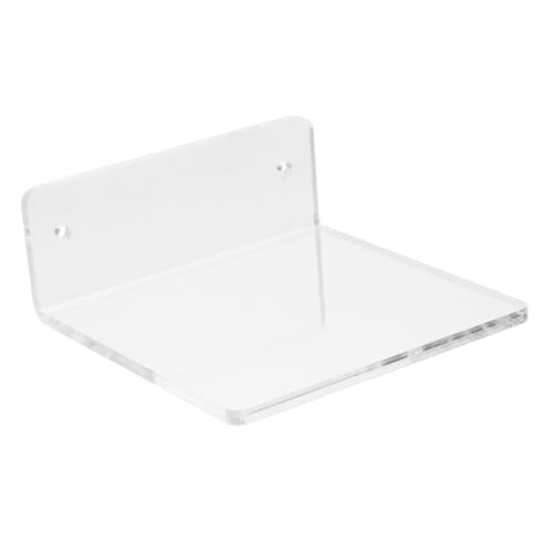 Holibanna Wandregal ohne Bohren Transparentes Floating Shelf für Badezimmer Aufbewahrung von Toilettenartikeln und Küchenutensilien Wandmontage für Ordnung und Platzersparnis Holibanna Wandregal ohne Bohren Transparentes Floating Shelf für Badezimmer Aufbewahrung von Toilettenartikeln und Küchenutensilien Wandmontage für Ordnung und Platzersparnis von Holibanna