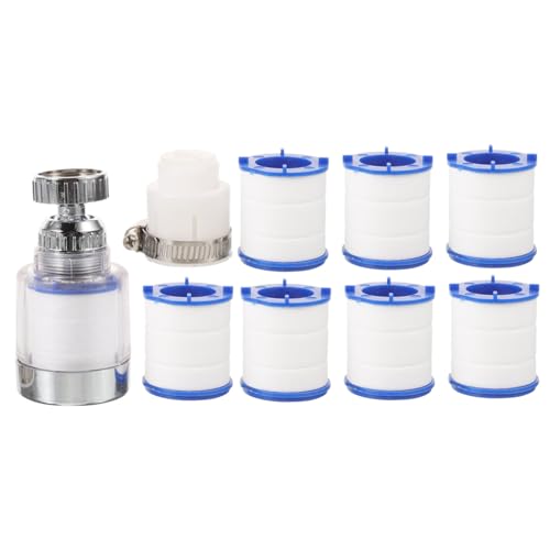 Holibanna Wasserhahnaufsatz mit Filterkern Spritzschutz Druckerhöhender Küchenwasserhahn aerator aus Robustem As material Inklusive Austauschbaren Filtern und Universalem Anschluss für von Holibanna