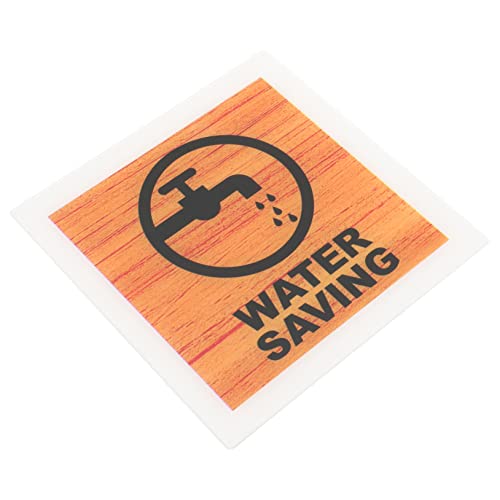 Holibanna Wassersparendes Hinweisschild aus Holz Acryl Warnschild für Restaurants und Industrie Leicht Montierbar und Deutlich für Zuhause Büro und Schule von Holibanna