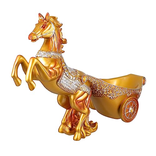 Holibanna Weinregal Pferdekutsche Goldfarben Kreativer Weinhalter Stabile Tischdekoration Für Zuhause Küche Bar von Holibanna