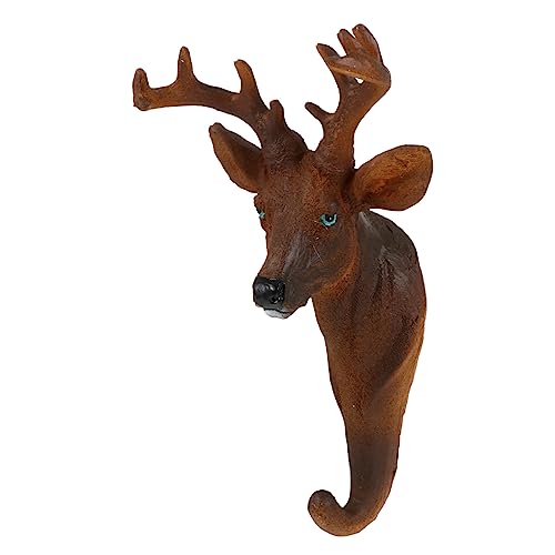 Holibanna Wildlife Deer Kopf Wandhaken aus Robustem Material Dekorativer Tierfigur Garderobenhaken für Mäntel Hüte Schlüssel Einfach zu Montieren Platzsparend und Vielseitig für Innenräume Holibanna Wildlife Deer Kopf Wandhaken aus Robustem Material Dekorativer Tierfigur Garderobenhaken für Mäntel Hüte Schlüssel Einfach zu Montieren Platzsparend und Vielseitig für Innenräume von Holibanna