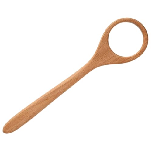 Holz Dänischer Rührbesen für Sauerteig Tragbarer Backhelfer mit Langem Griff zum Mischen von Brotteig und Anderen Zutaten Ergonomisches Küchengerät aus Buchenholz von Holibanna