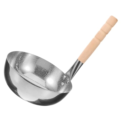 Holibanna Multifunktions Kochtopf Antihaftbeschichtung für Instantnudeln Kleiner Stieltopf mit Holzgriff Suppentopf Leicht zu Reinigen Design von Holibanna