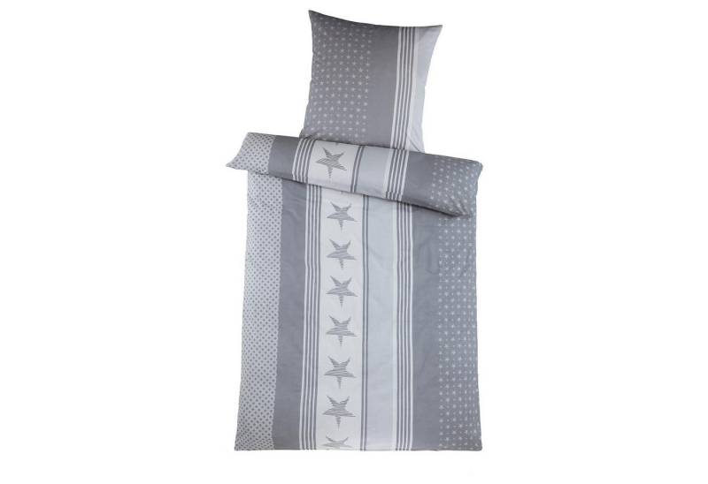 Holiday Heimtex Bettwäsche MASHA, 135 x 200 cm, Dunkelgrau, Hellgrau, Baumwolle, 2 teilig, mit Reißverschluss Holiday Heimtex Bettwäsche MASHA, 135 x 200 cm, Dunkelgrau, Hellgrau, Baumwolle, 2 teilig, mit Reißverschluss von Holiday Heimtex