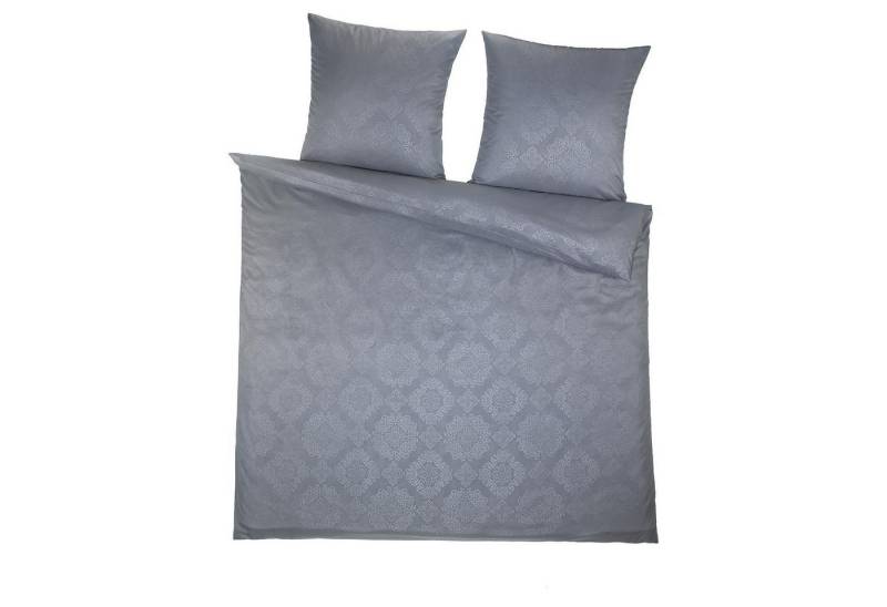 Holiday Heimtex Bettwäsche ORNAMENT, Grau, 200 x 200 cm, Prägedruck, Mikrofaser, mit Reißverschluss von Holiday Heimtex