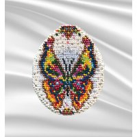 Perlen Schmetterling Faberge Ei, Fortgeschrittene Perlen, Diy, Weihnachtsperlen Kits, Osterbaum, Osterkranz von HolidayBeadKits