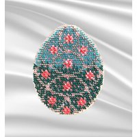 Türkises Faberge Ei, Fortgeschrittene Perlen, Diy, Weihnachtsperlensets, Osterbaum, Osterkranz, Türkis Fab 501 von HolidayBeadKits