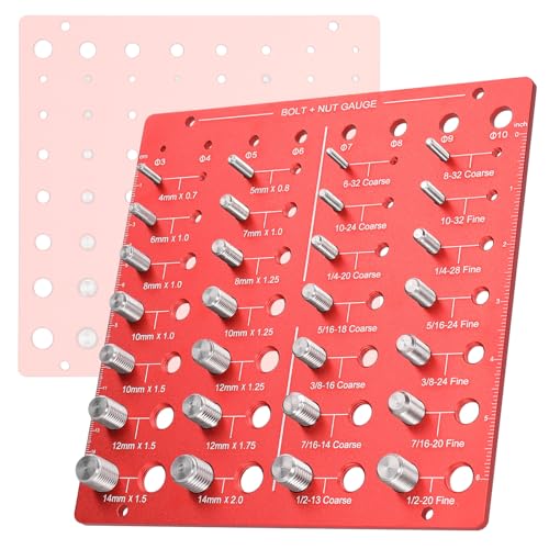 Gewinde Bolzengröße Checker Aluminiumlegierung Metrische Imperial Größen Praktische Gewinde -Identifikator -Werkzeug DIY -Enthusiasten Gewinde Bolzengröße Checker Aluminiumlegierung Metrische Imperial Größen Praktische Gewinde -Identifikator -Werkzeug DIY -Enthusiasten von Holigie